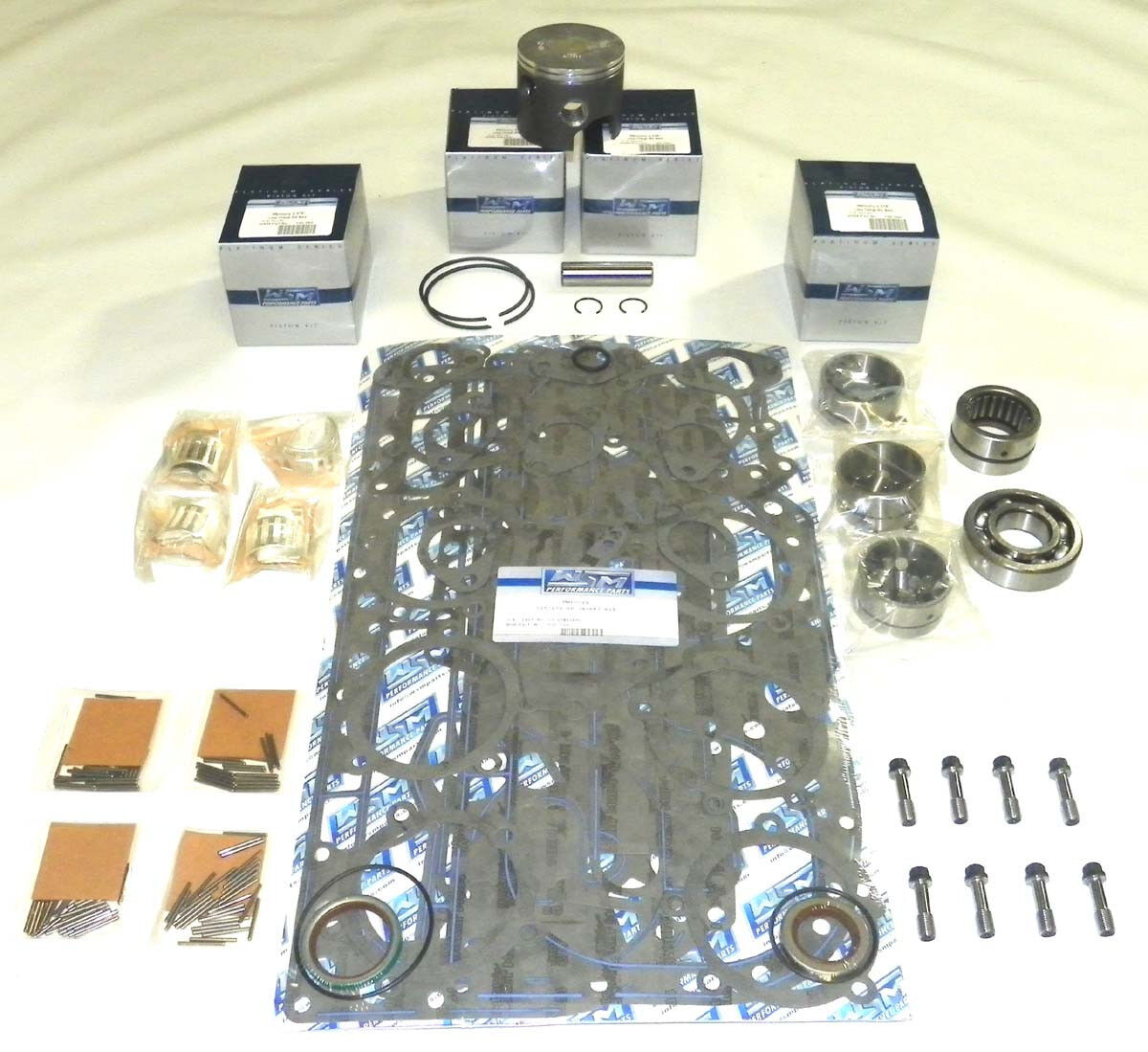 Mercury 100 / 115 Hp '89-'93 (Bottom Guided) Rebuild Kit STD, 3.375", 100-25-20