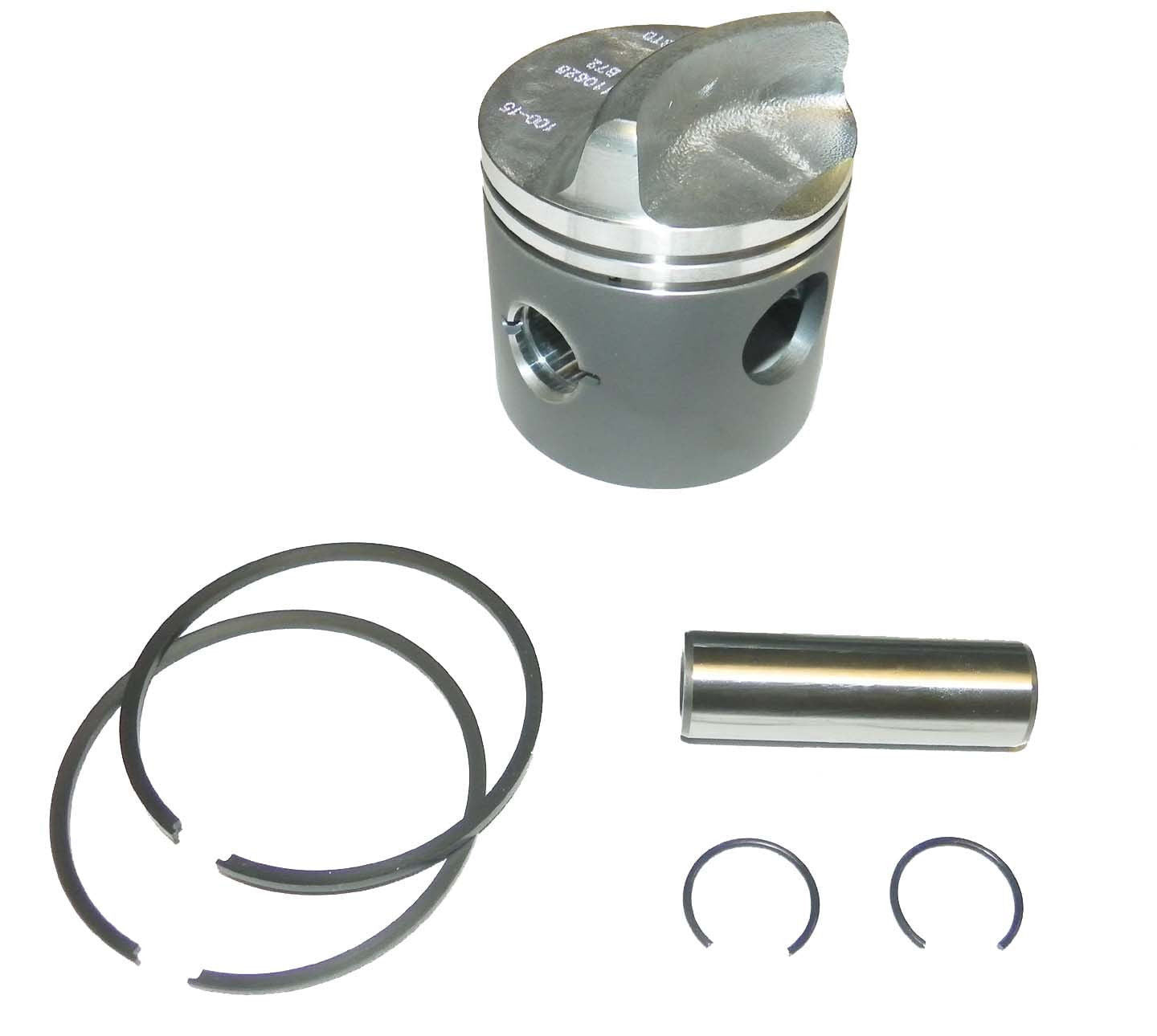 WSM Mercury 50-150 HP Cross Flow Piston Kit 100-15k, STD SIZE 774-8600A3