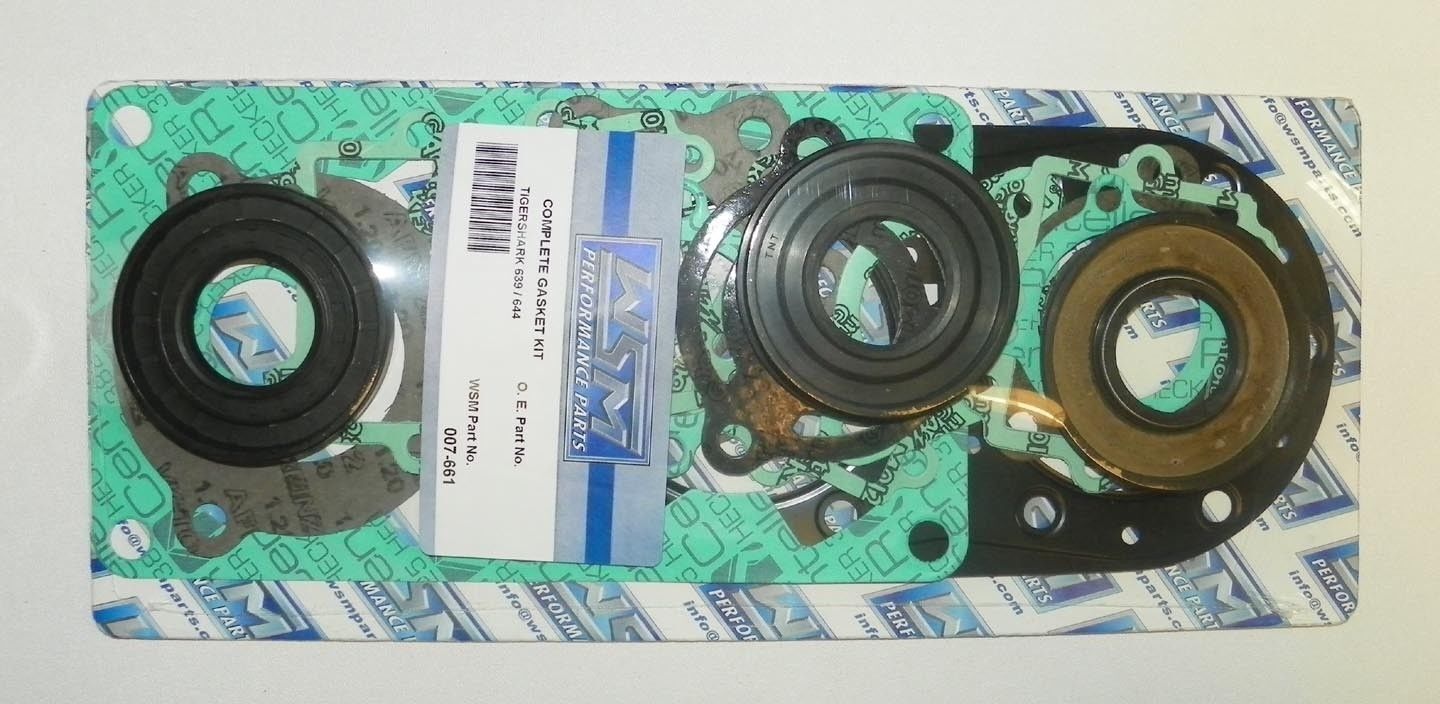 WSM Tigershark 640 647 Complete Gasket & Seal Kit '93-'99 007-661