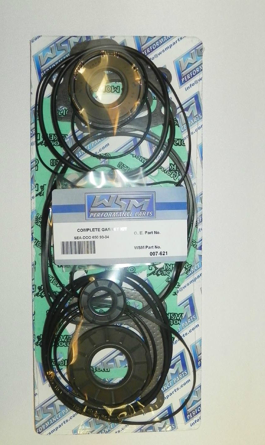WSM Seadoo 650 Complete Gasket & Seal Kit '93-'95 007-621, 290886651, 290886652