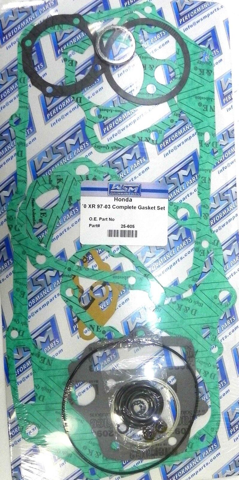 WSM Gasket Kit, Complete: Honda 70 CRF-F / XR '97-'12, 25-605, 06112-GB5-811