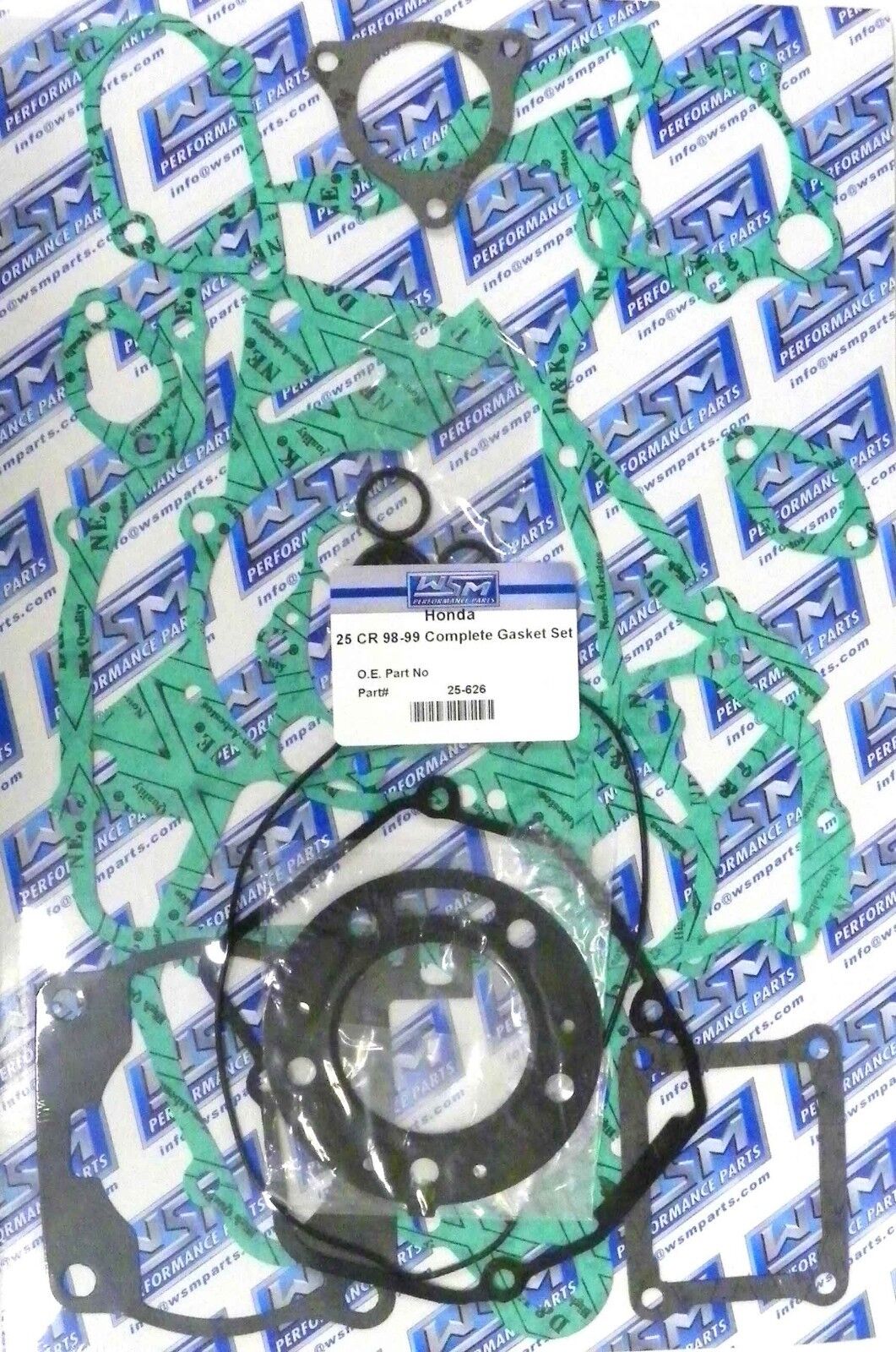 WSM Gasket Kit, Complete: Honda 125 CR '98-'99 - 25-626, 06111-KZ4-J00