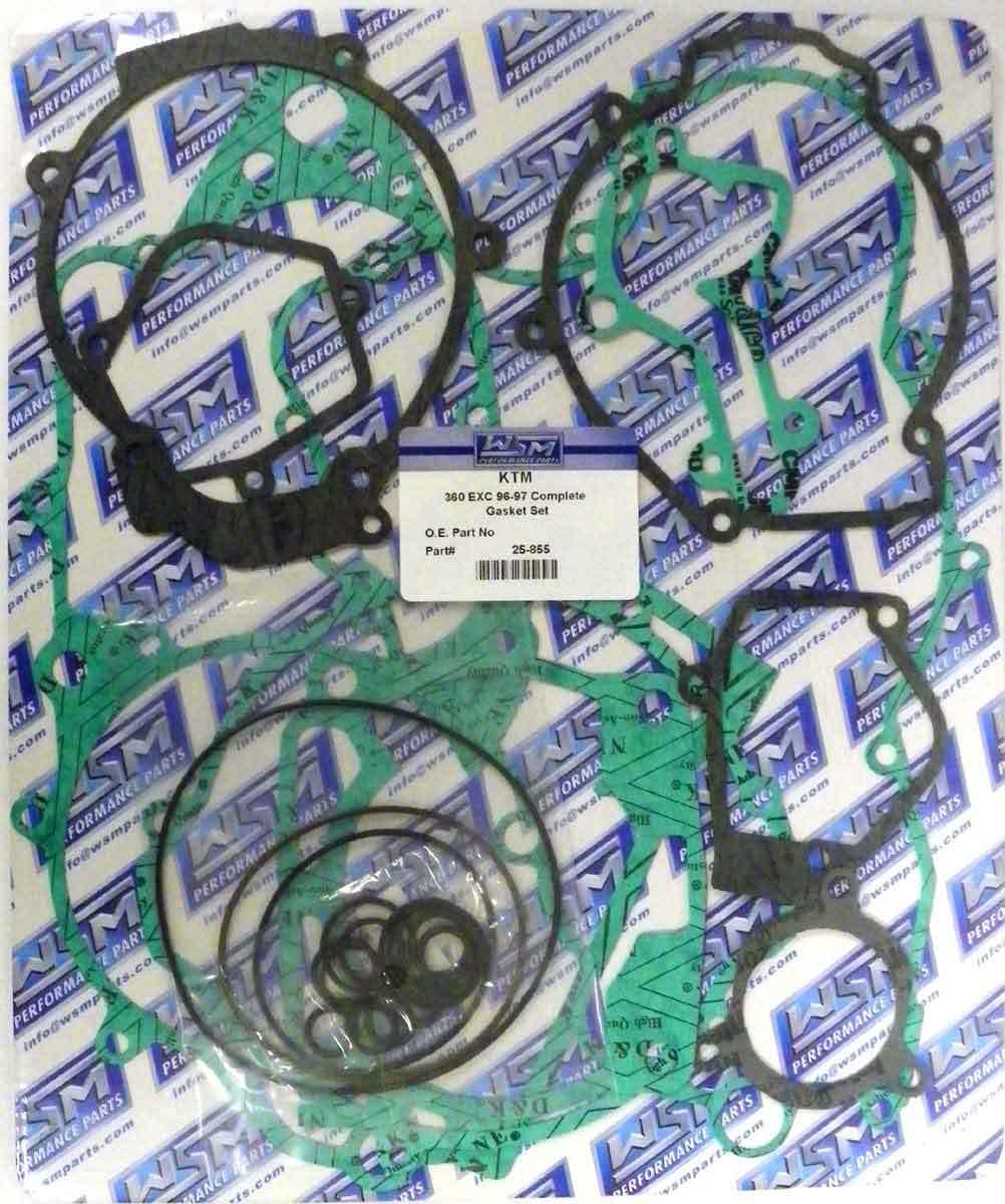 WSM COMPLETE GASKET KIT KTM 360 / 380 EGS / EXC / SX '95-'02 25-855