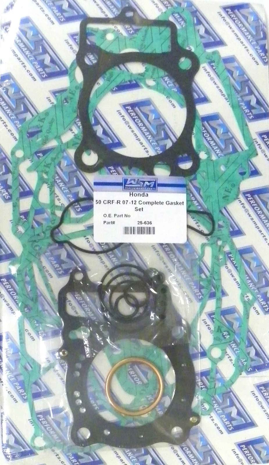WSM Gasket Kit, Complete: Honda 150 CRF-R '07-'24, 25-636, 06112-KSE-700,