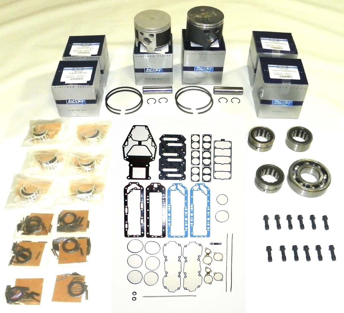 Mercury 175 Hp 2.5 Sport Jet Power Head Rebuild Kit 100-20-51 - .010 SIZE ONLY