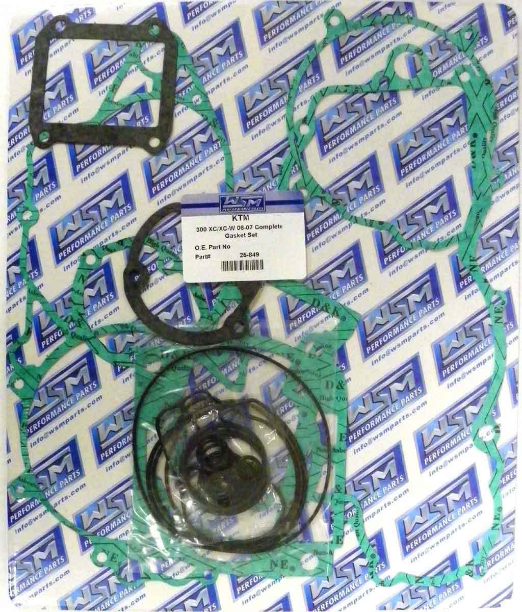 WSM Gasket Kit, Complete: KTM 300 EXC/XC '05-'07 - 25-849