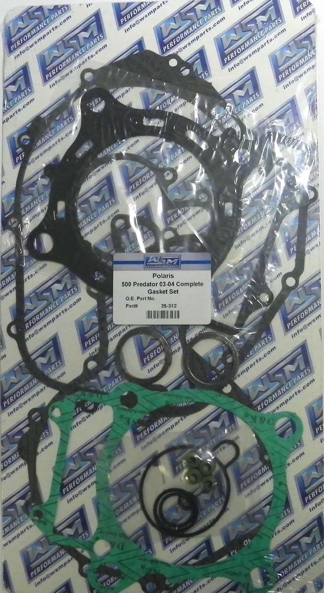 WSM POLARIS 500 PREDATOR 2003-2004 COMPLETE ATV GASKET KIT 25-312