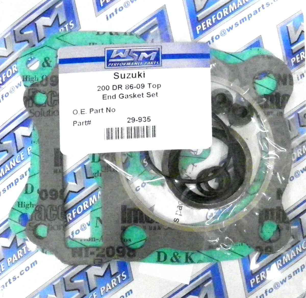 WSM Gasket Kit Top End 200 DR '86-'09 - 29-935, 11400-42810, 11400-42811