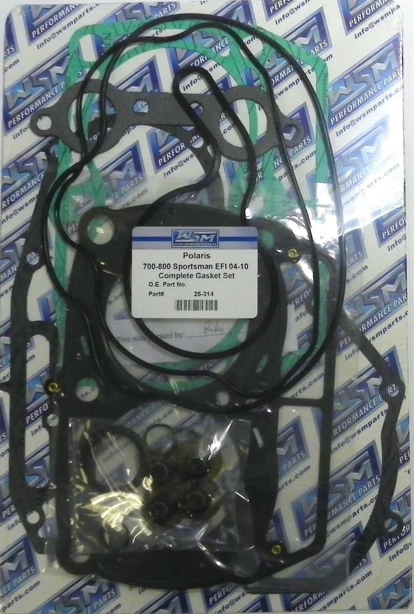 WSM COMPLETE GASKET KIT POLARIS 700 / 800 RANGER / RZR / SPORTSMAN 05-10, 25-314