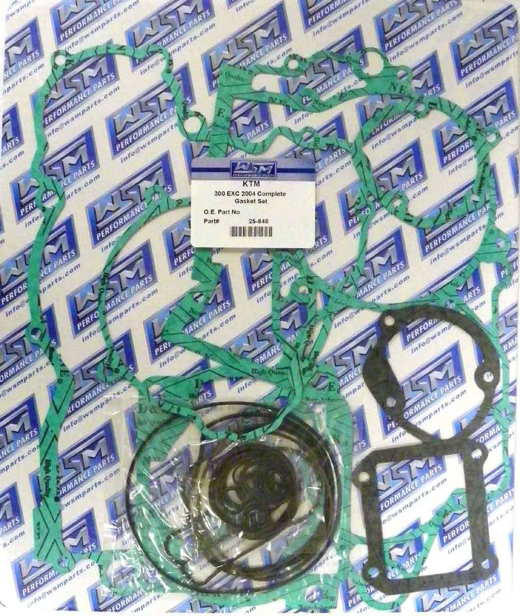 WSM Gasket Kit, Complete: KTM 300 EXC/SX, 2004 - 25-848