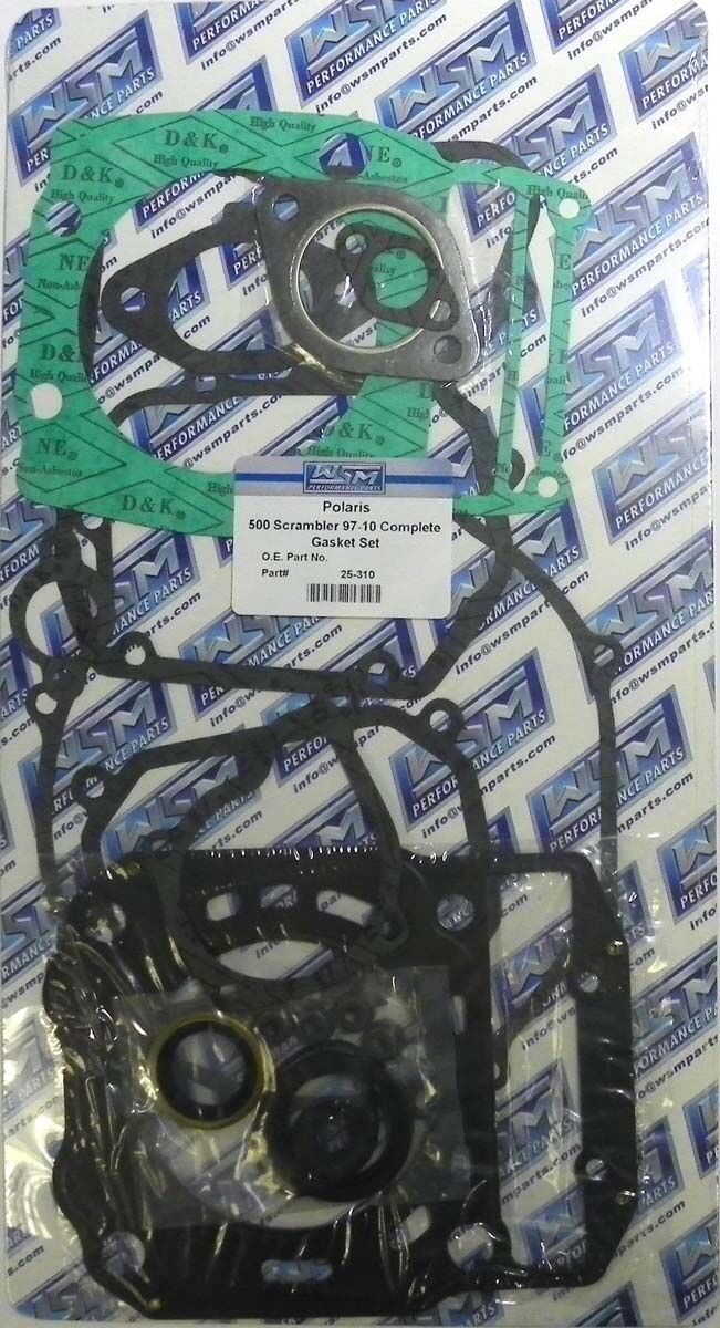 WSM POLARIS 500 COMPLETE ATV GASKET KIT '96-'14 25-310