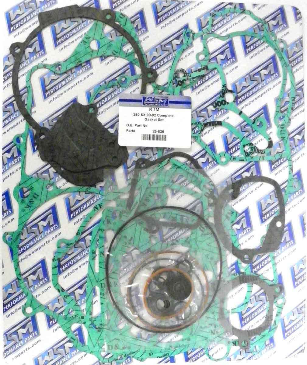 WSM COMPLETE GASKET KIT KTM 250 - 380 EXC / MXC / SX '99-'03 25-836, 54630099000