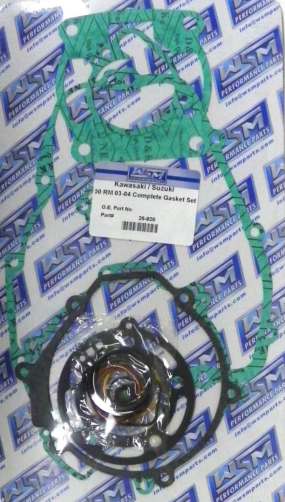 WSM COMPLETE GASKET KIT KAWASAKI 100 KX / RM '98-'05, 25-920