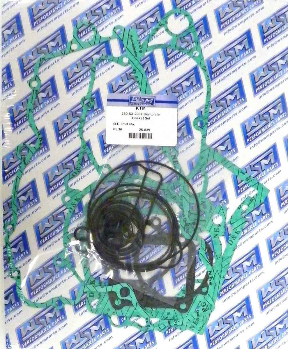 WSM COMPLETE GASKET KIT KTM 225 / 250 / 300 EXC / SX / XC '07-'24 25-839, 548300