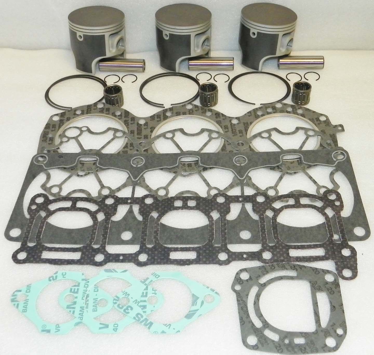 WSM Yamaha 1100 Platinum Piston Top End Rebuild Kit 95-97 010-827-24P 1mm SIZE