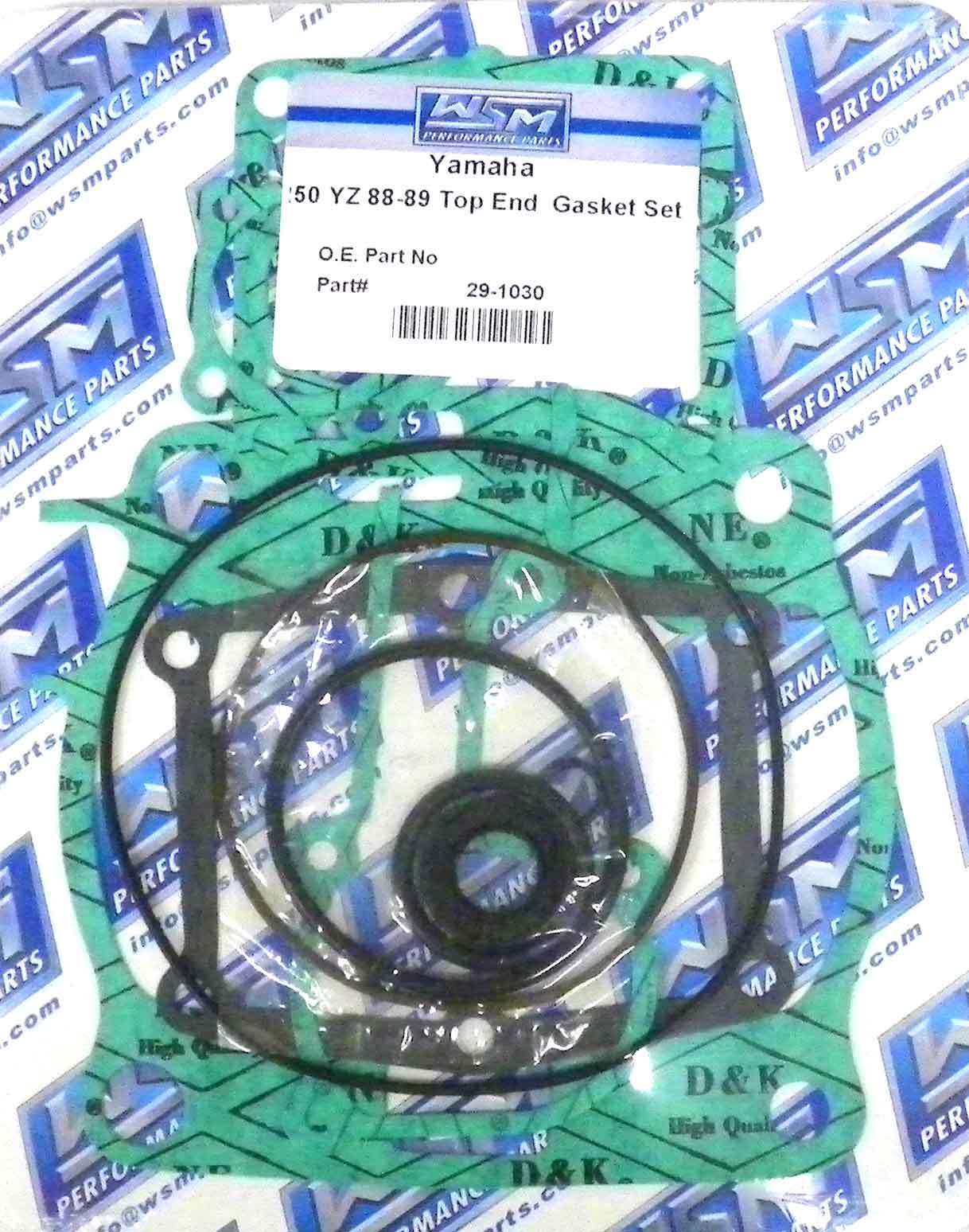 WSM Gasket Kit, Top End: Yamaha 250 YZ '88-'89 - 29-1030