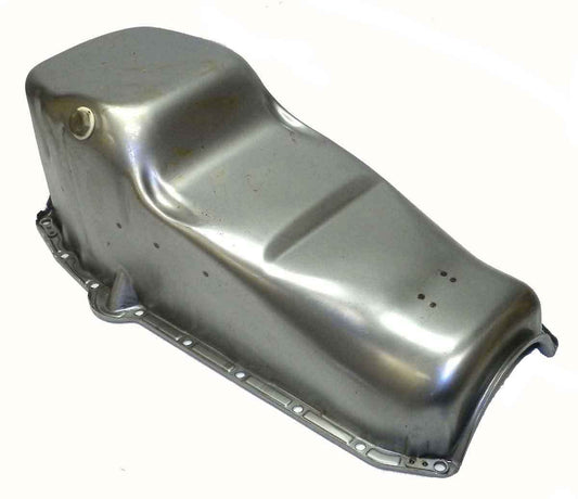 Oil Pan, Left side Dipstick -S/B - 2 PC. RMS GM V-8 w/Splash Tray - SIL-6500