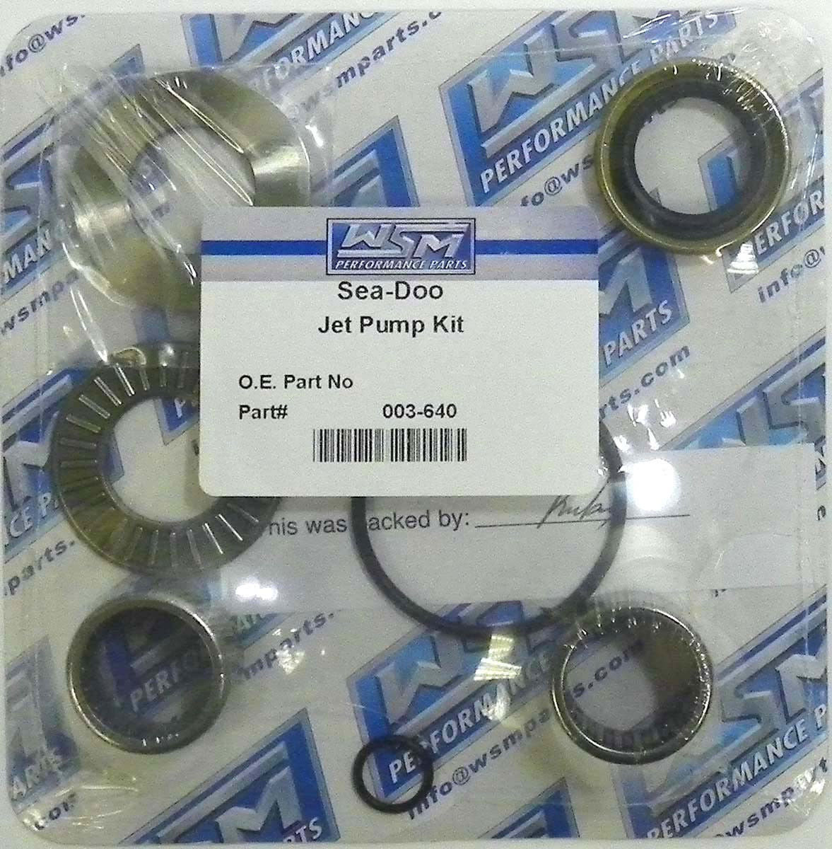 WSM Sea-Doo 580-800 '89-'02 Jet Boat/PWC Jet Pump Repair Kit 003-640