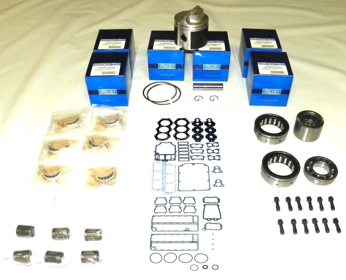 WSM JOHNSON 150-235HP V6 CROSS FLOW '77-'91 REBUILD KIT 100-110-31, .010 size