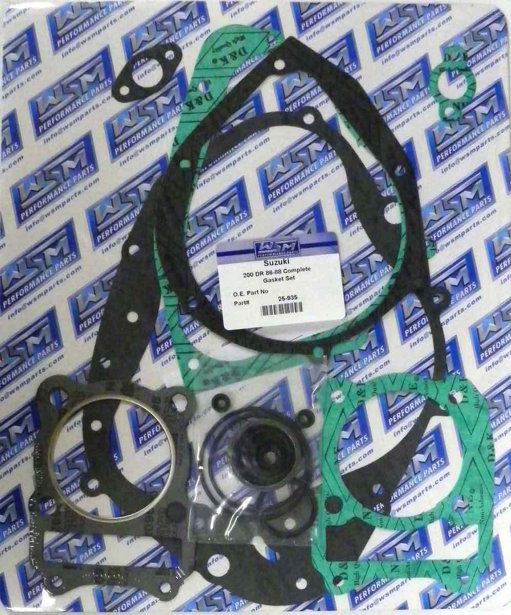 WSM COMPLETE GASKET KIT 200 DR '86-'88 / '96-'20 25-935, 11401-42830