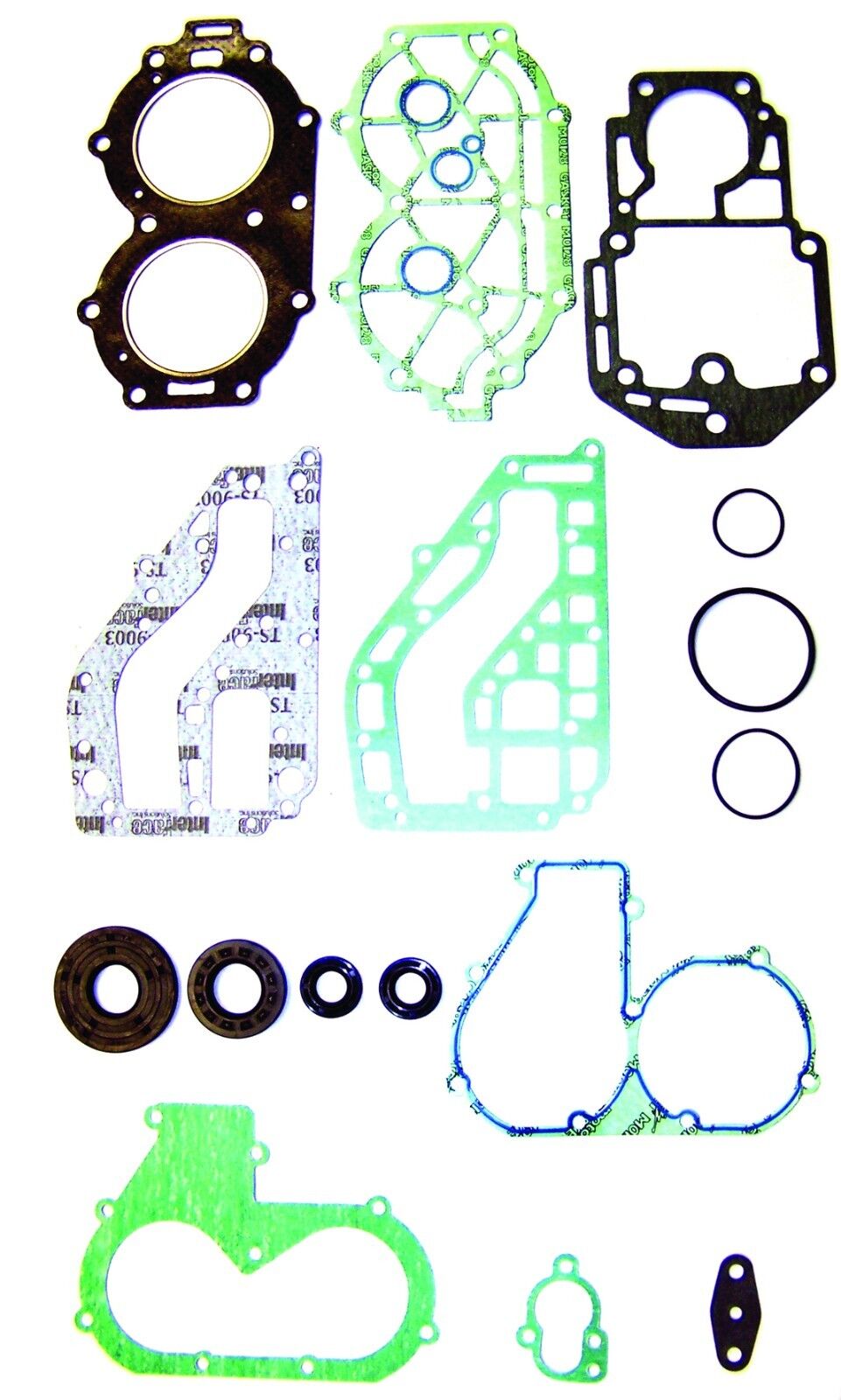 WSM Yamaha 30 Hp C-ELR 1997 Gasket Kit 2 Cyl Outboard 500-318, 61T-W0001-02-00