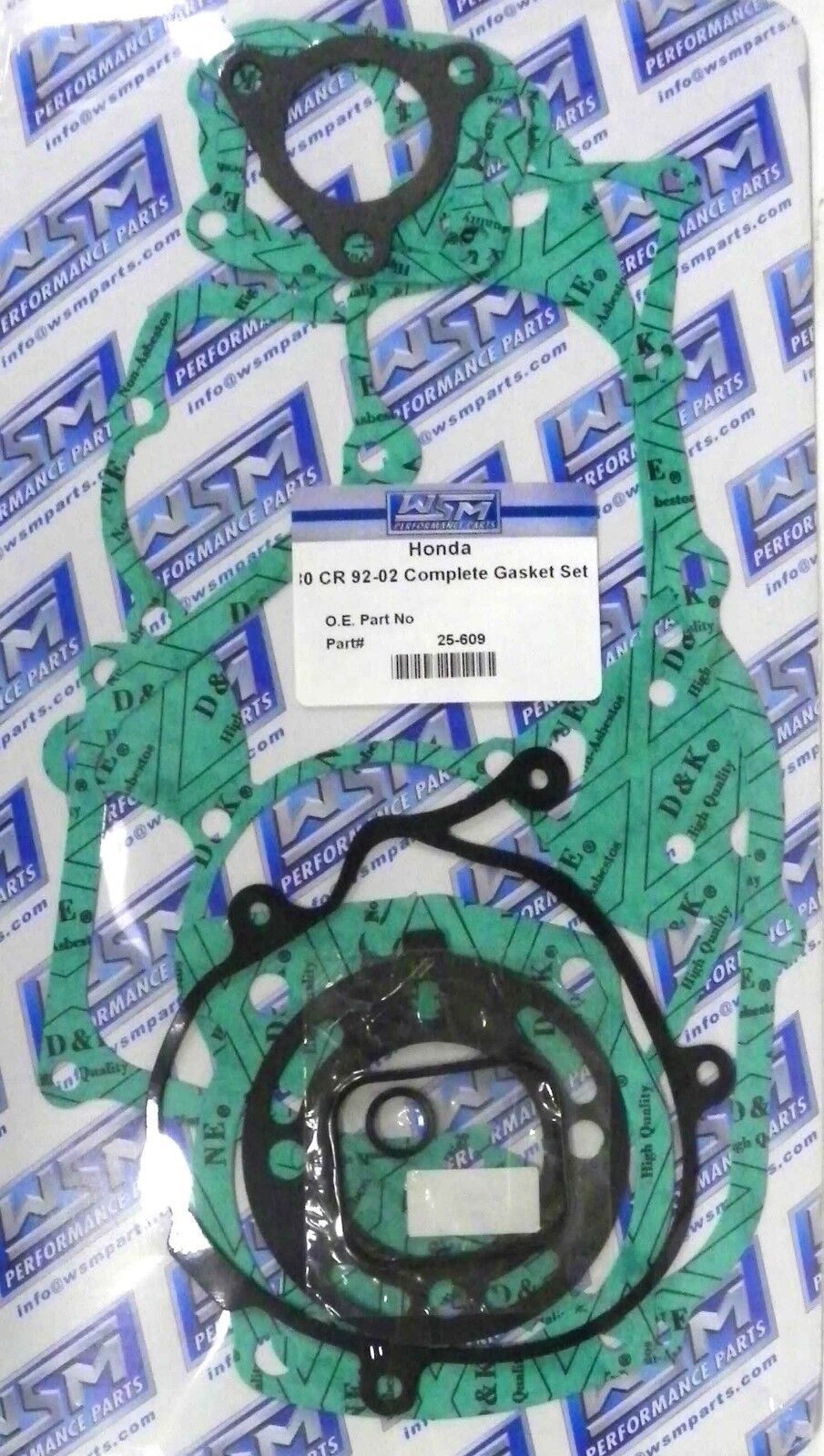 WSM Gasket Kit, Complete: Honda 80 CR '92-'02 - 25-609, 06111-GBF-830