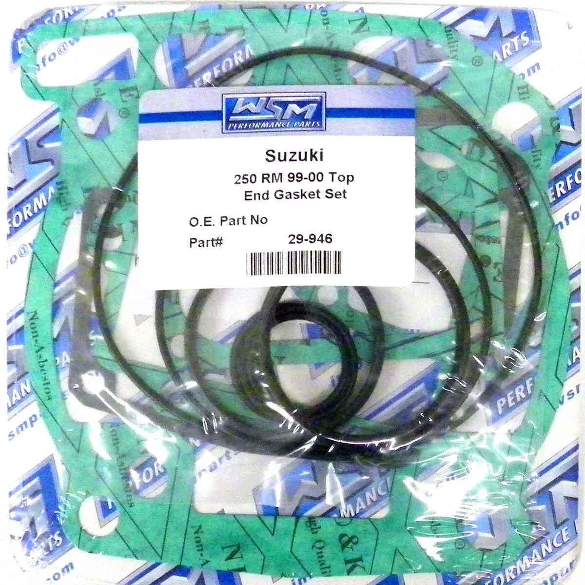 WSM Gasket Kit, Top End:  250 RM 99-00 - 29-946, 11400-37880, 11400-37881