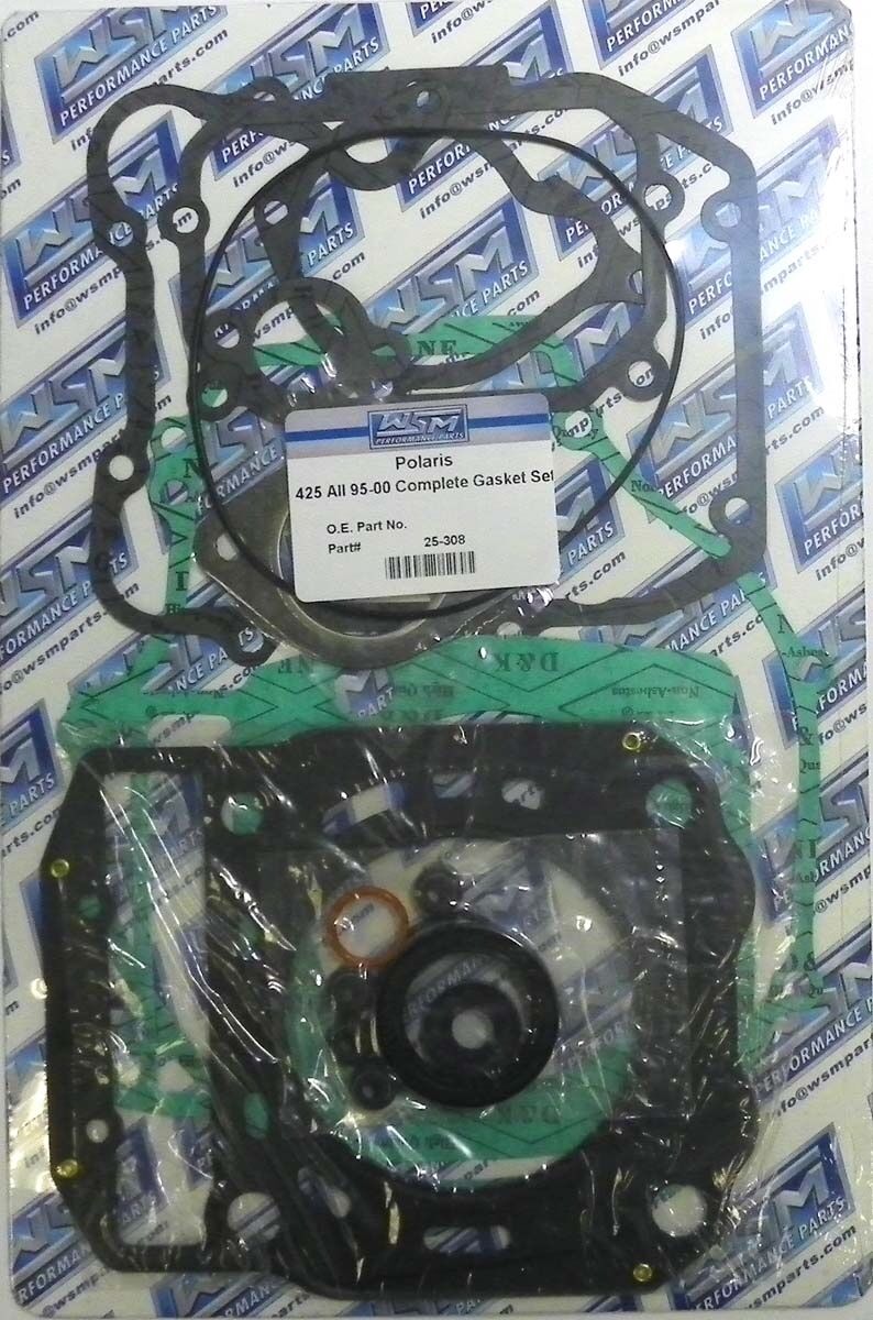 WSM POLARIS 400/425 COMPLETE ATV GASKET KIT '95-'14 25-308