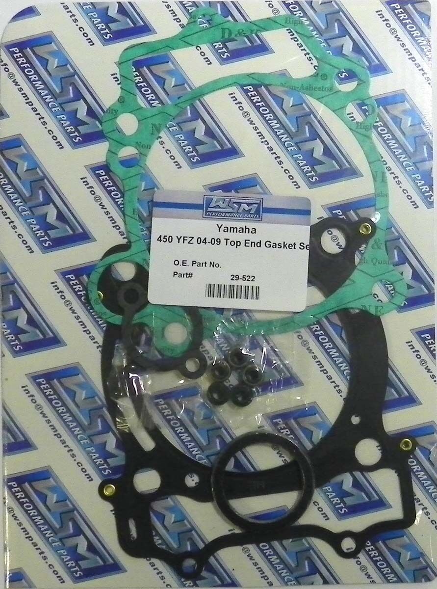 WSM YAMAHA 450 YFZ 2004-2013 TOP END GASKET KIT ATV 29-522