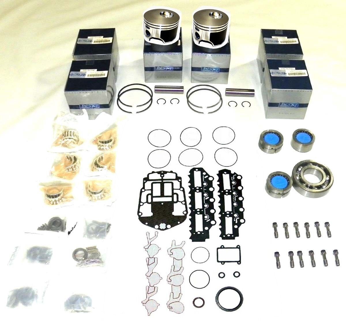 WSM Johnson / Evinrude 150-200 Hp V6 E-TEC Rebuild Kit 100-131-24 .040 3.640"