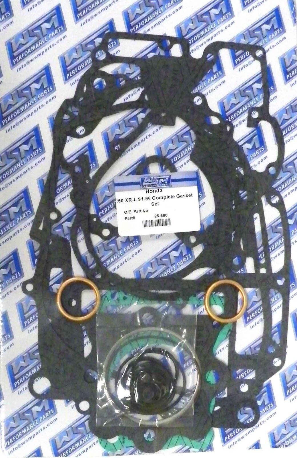 WSM Gasket Kit, Complete: Honda 250 XR '85-'96 - 25-660, 06112-KZ1-920,