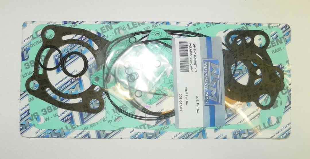 WSM Polaris 1200 SLX /Genesis /Virage Top End Gasket Kit '99-'04 Carb 007-647-01