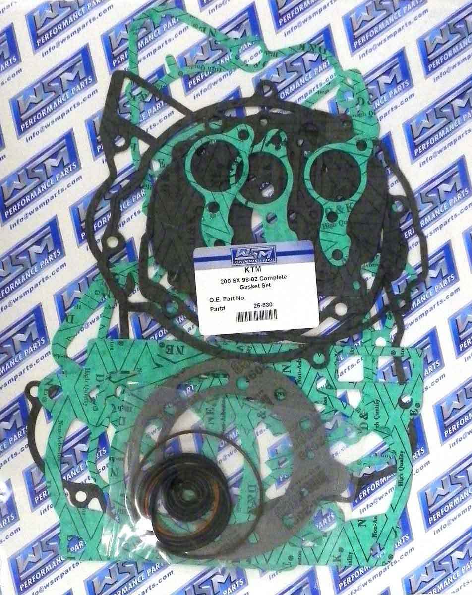 WSM COMPLETE GASKET KIT KTM 200 EGS/ EXC / SX '98-'01 25-830