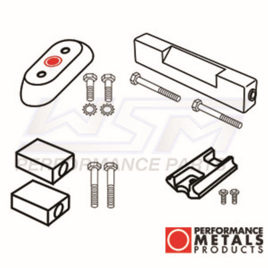 WSM Anode Kit Johnson / Evinrude 50 - 225 Hp 91-95 - PMC10189A