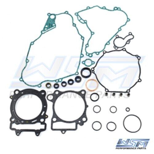WSM Gasket Kit, Complete: Kawasaki 450 KFX '08-'14 W / Oil Seals - 25-212-OS