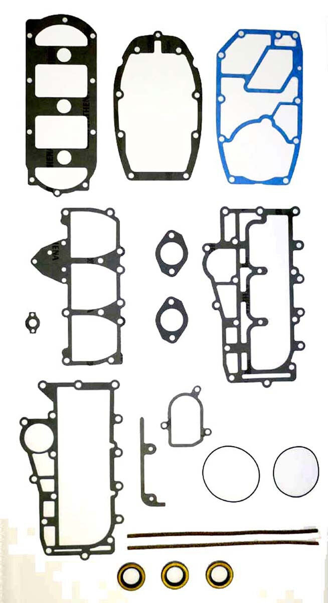 Mercury 50 / 60 Hp 3 Cyl Cross Flow Low Dome Rebuild Kit - STD SIZE 100-15-10