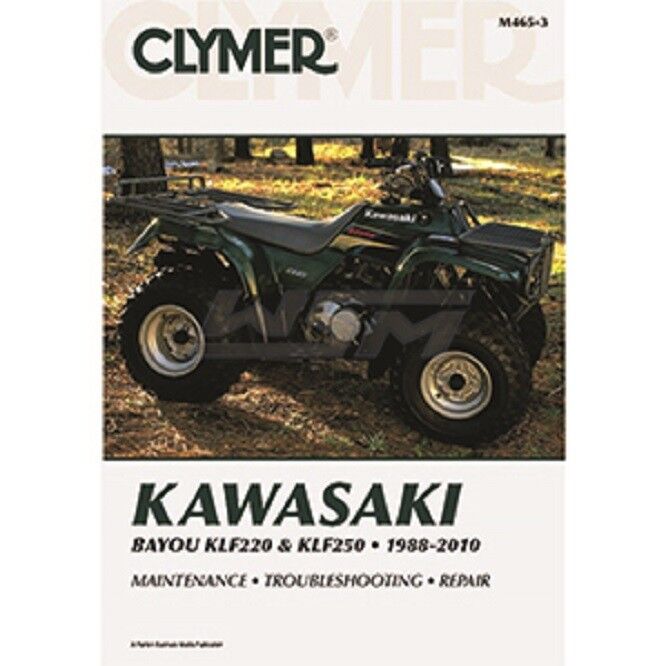 CLYMER MANUAL, SERVICE: KAWASAKI 220 / 250 BAYOU '88-'11 - M465-3