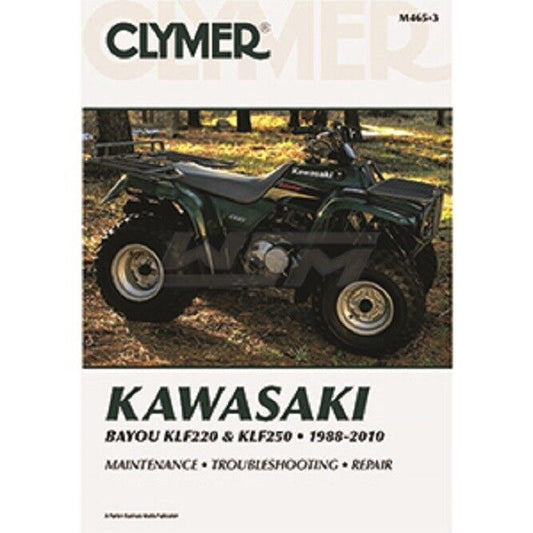 CLYMER MANUAL, SERVICE: KAWASAKI 220 / 250 BAYOU '88-'11 - M465-3