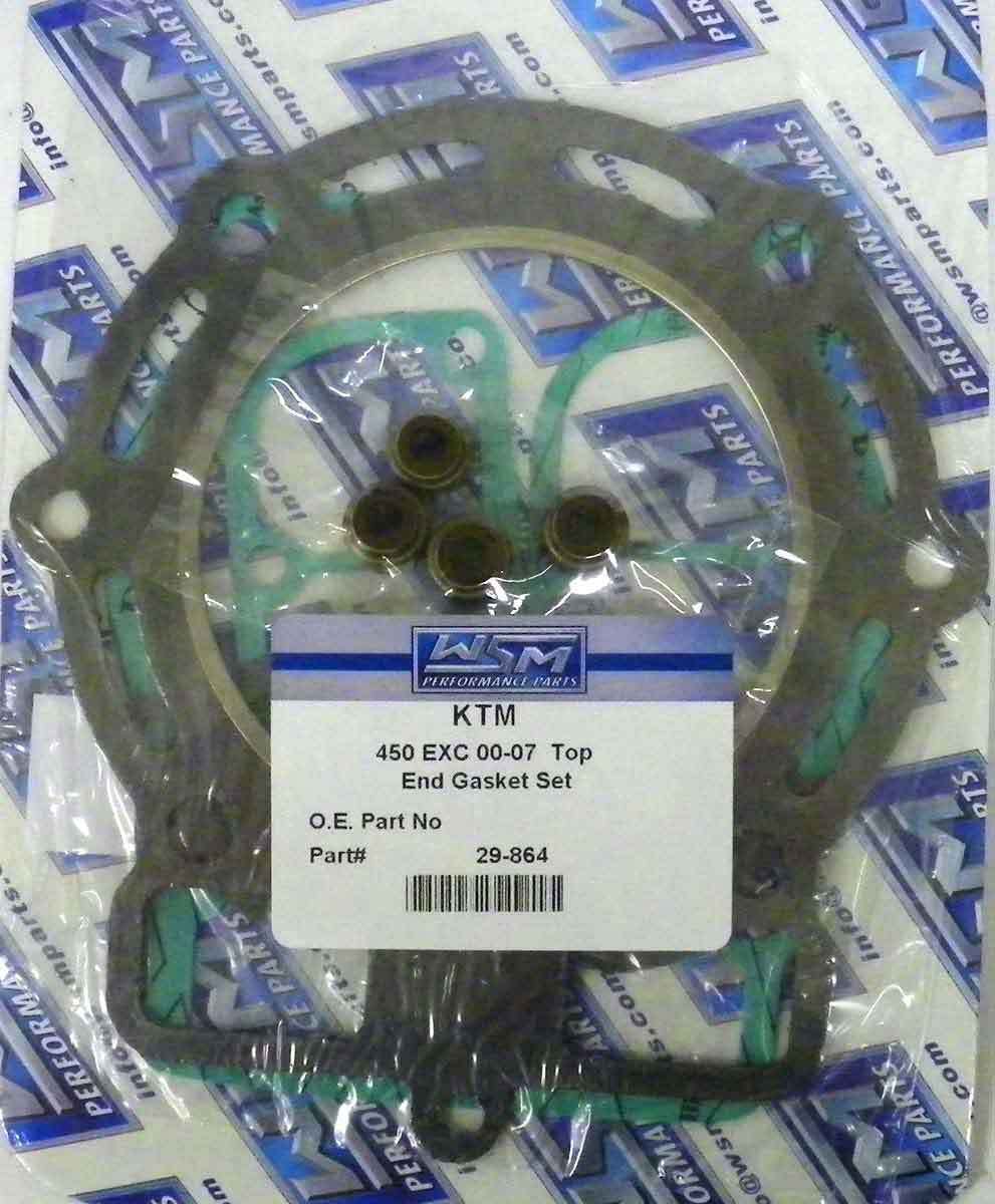 WSM Gasket Kit, Top End: KTM 450 EXC '03-'07 - 29-864