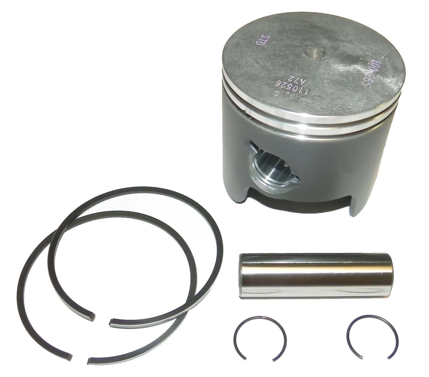 WSM Piston Kit: Yamaha 48-90 Hp .040 Over Size  - 100-265-07k, 6H1-11631-03