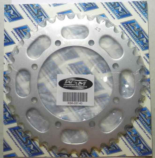 WSM Sprocket, Rear Kawasaki 650 KLR 87-18 - RSK-037-43, 42041-1260