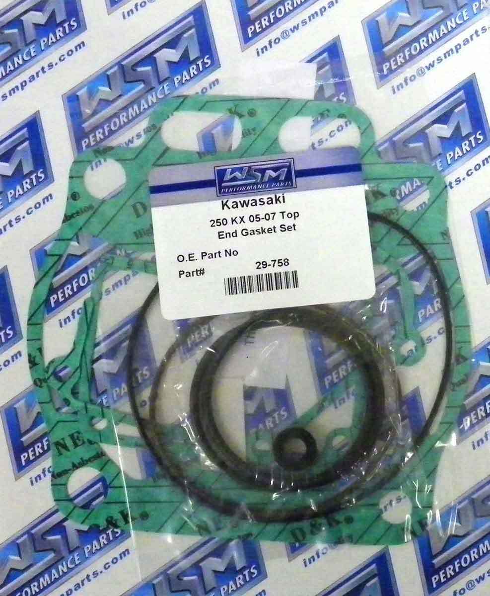 WSM Gasket Kit, Top End: Kawasaki 250 KX '05-'08 - 29-758