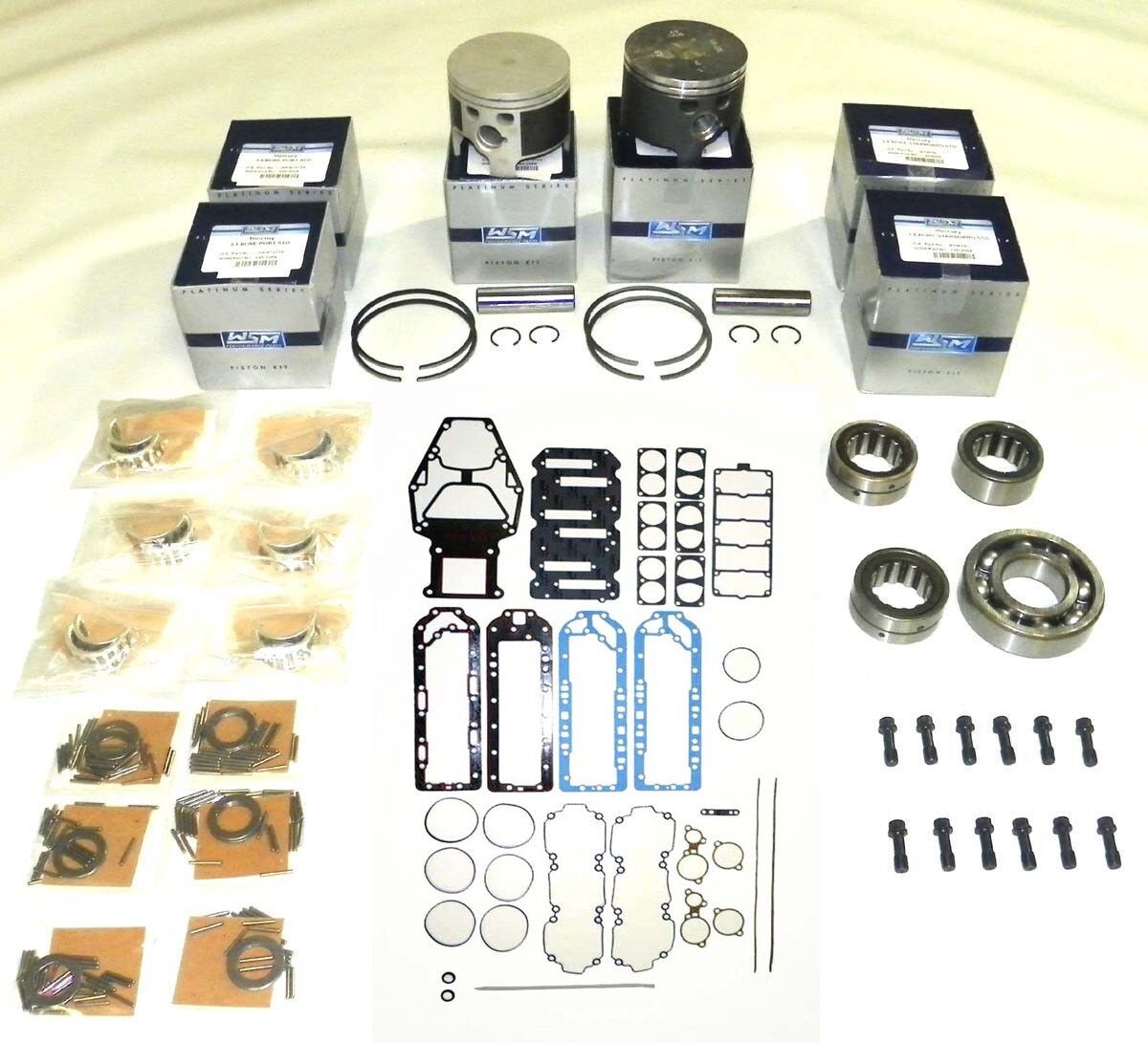 Mercury 175 Hp 2.5  Sport Jet Power Head Rebuild Kit  100-20-51 - .010 SIZE ONLY