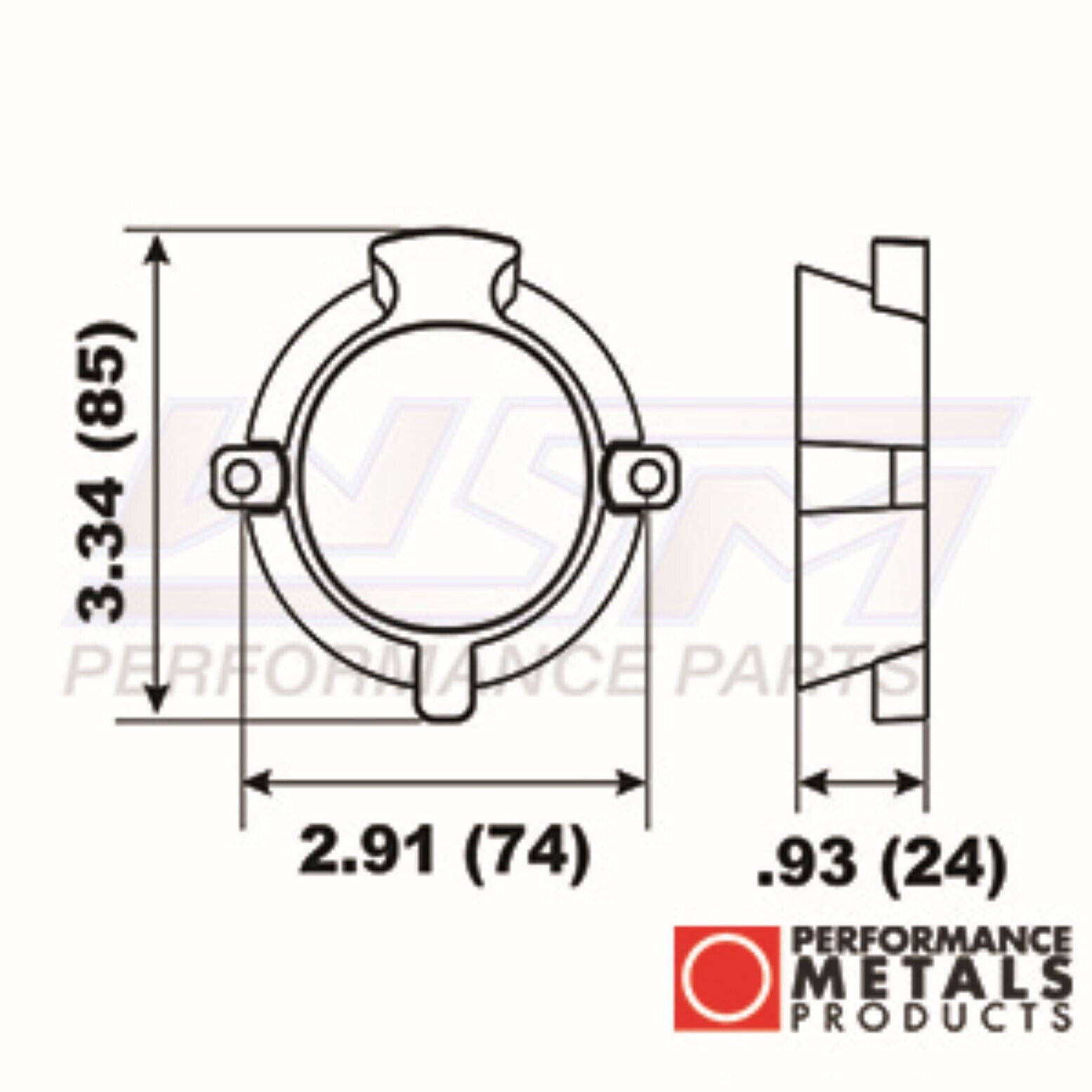 WSM Bearing Carrier Anode Mercruiser Alpha I Gen Two Metal - PMC00043A, 806105