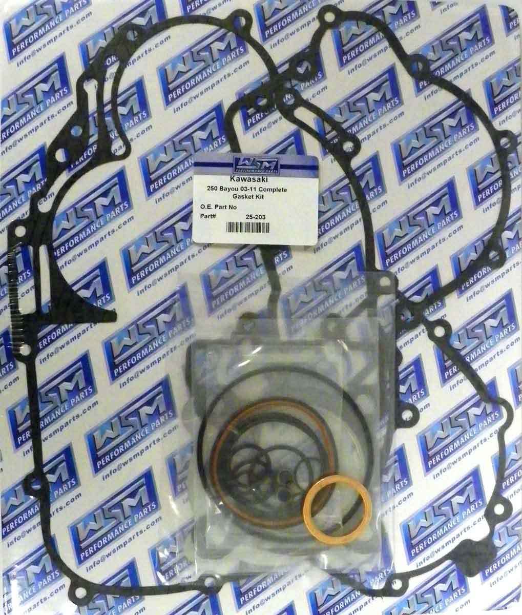 WSM Kawasaki 250 Bayou Complete Gasket Kit '03-'11 - 25-203