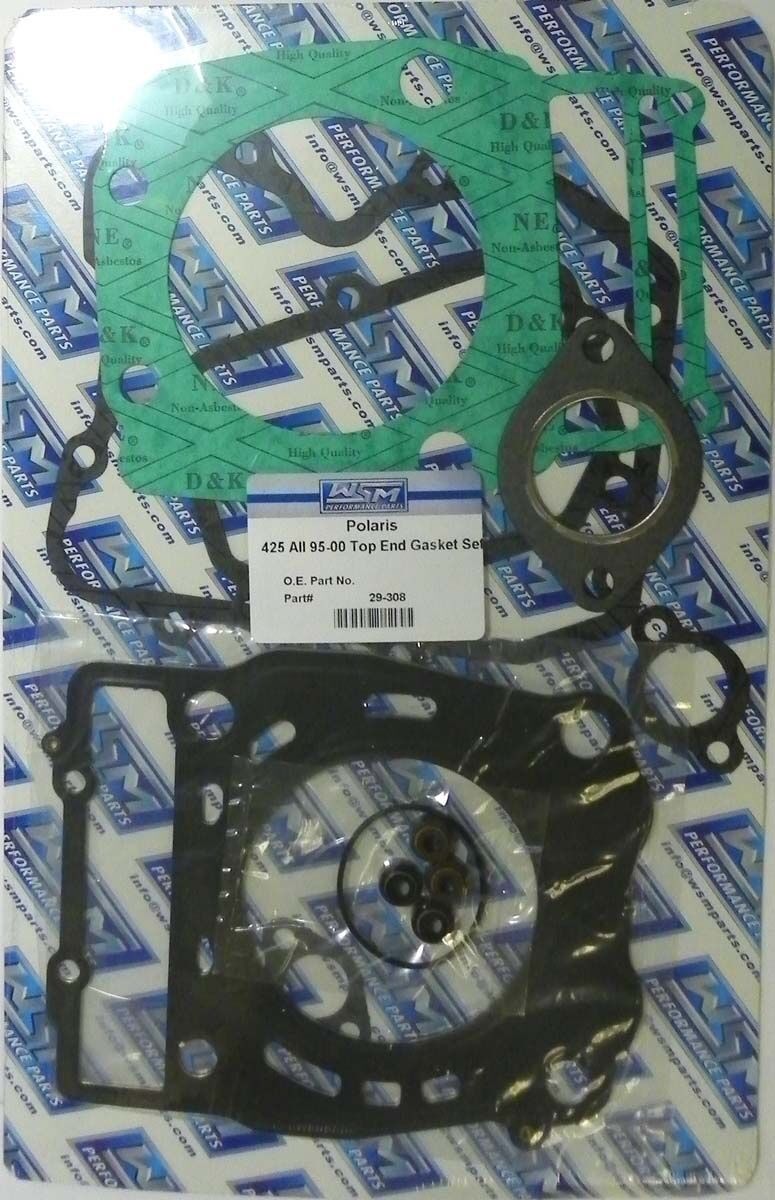 WSM POLARIS 400-425 '95-'14 TOP END GASKET KIT 29-308, 3084865, 3085337