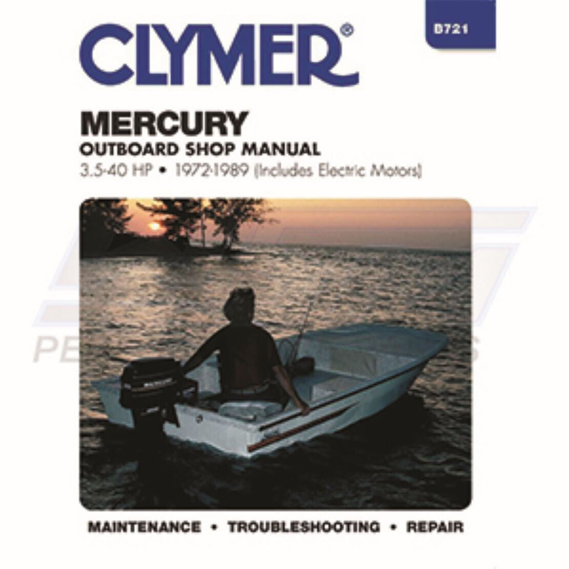 CLYMER - Service Manual Mercury 3.5 - 40 Hp 72-89 - B721