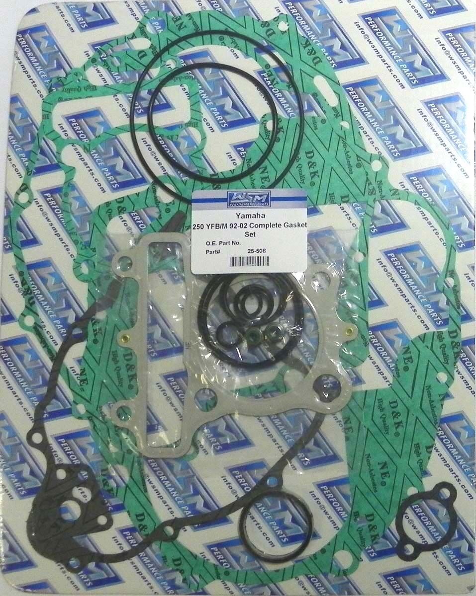 WSM YAMAHA 250 TIMBERWOLF COMPLETE ATV GASKET KIT '92-'00, 25-508