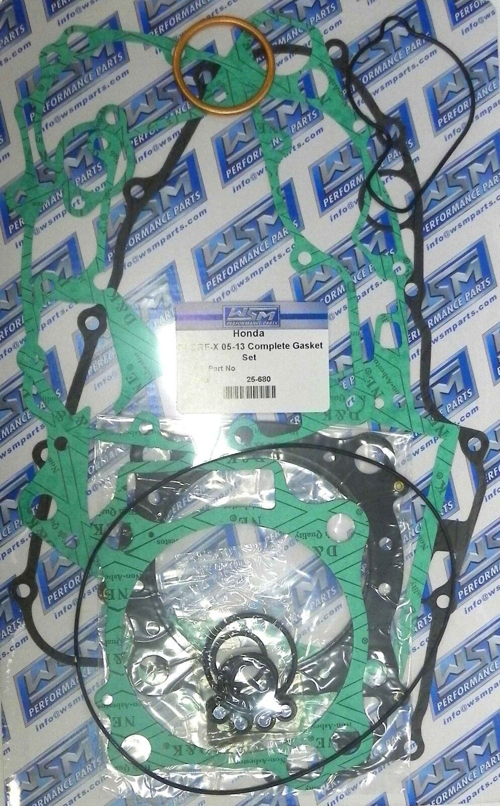 WSM Gasket Kit, Complete: Honda 450 CRF-X '05-'17 - 25-680, 06115-MEY-670