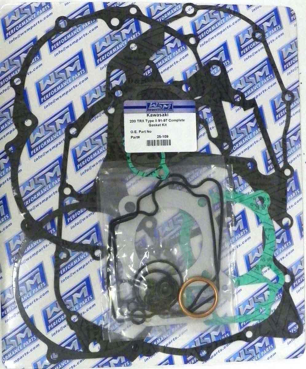 WSM Gasket Kit, Complete: Honda 200 TRX '91-'97 - 25-109, 06112-HF1-910